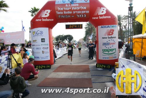 מרתון טבריה ה32 – 2009 – חוסר מזל ושיא אישי :)
